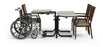  4-Person Wheelchair Accessible Table