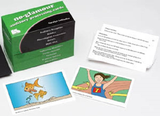 Pro-ed No-Glamour Auditory Processing Cards by Carolyn LoGiudice - 35007