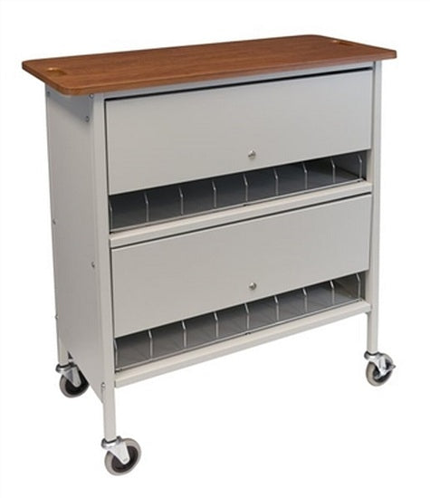 Omnimed Artisan Style Privacy Chart Rack (Wired Dividers and Lockable)