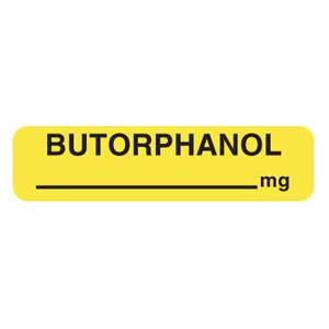 Tabbies Drug Syringe Labels - 1-1/4"W x 5/16"H, 760 per Roll