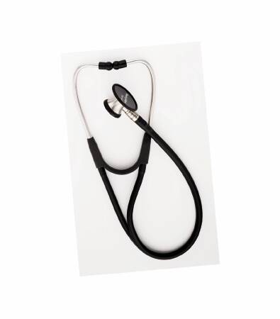 Welch Allyn Harvey Elite Cardiology Stethoscope Black 1-Tube 17 Inch Tube Double Sided Chestpiece - 5079-125