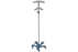Pedigo - IV Stand Floor Stand 6 Hooks 5-Leg, 3 Inch Sealed Casters, 23 Inch Powder Coated Steel Base - P-1080-CV
