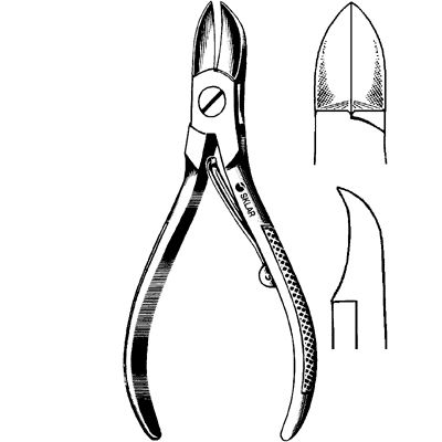 Sklar Econo Nail Nipper Concave 4-1/2 Inch Stainless Steel - 96-2423