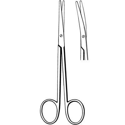 Sklar Econo Scissors Metzenbaum-Nelson 9 Inch Length Floor Grade Sterile Curved - 96-2437