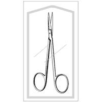 Sklar Econo Iris Scissors 4-1/2 Inch Length Floor Grade Stainless Steel Sterile Finger Ring Handle Straight - 96-3505