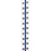 Tabbies Numerical Exhibit Index Tabs, Blue Color Edge - 1/2" in, - 5 packs per Box