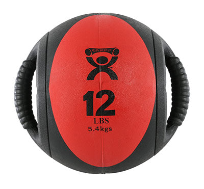 Fabrication Enterprises Medicine Ball Cando Dual Handle 12 Lbs. - 468151