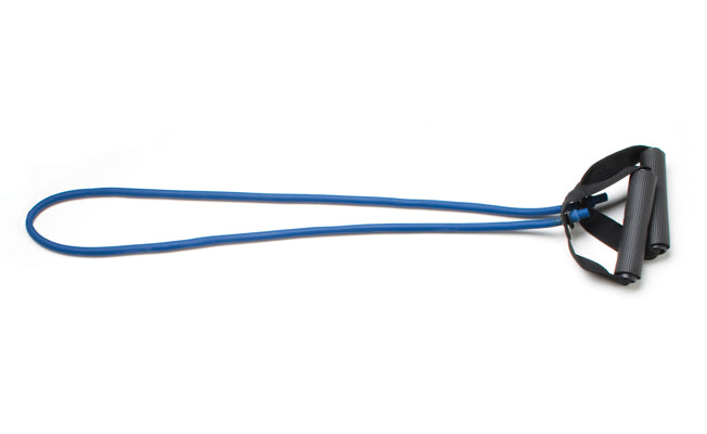 Fabrication Enterprises Exercise Resistance Tubing With Handles Cando Tubing-With-Handles Blue 48 Inch Length Heavy Resistance - 1338524