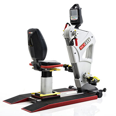 Fabrication Enterprises Total Body Exerciser Scifit If Pro2 Total Body With Low Boots, Wheelchair Ramp, Premium Seat, Braille Locators 30 X 61 X 62 Inch Charcoal / Gray - 1520780