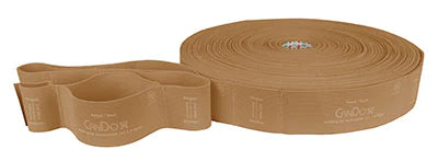 CanDo Multi-Grip - Exercise Resistance Band Tan 30 Yard Length 2X-Light Resistance - 10-6610