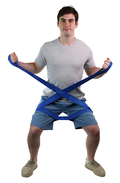 CanDo Multi-Grip - Exercise Resistance Band Blue 30 Yard Length Heavy Resistance - 10-6614