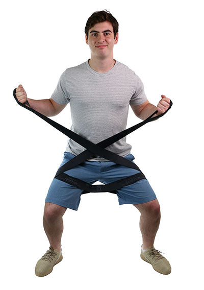 Fabrication Enterprises Exercise Resistance Band Cando Multi-Grip Black 30 Yard X-Heavy Resistance - 1722393