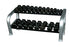 Fabrication Enterprises Rack, Dumbbell 2-Tier Hex Dlx W/Rbr Dumbbell Set 65" D/S - 1912685