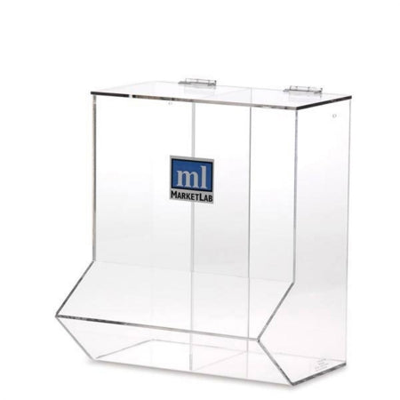 Market Lab Inc MarketLab PPE Dispenser Clear Acrylic Manual Wall Mount - 6600