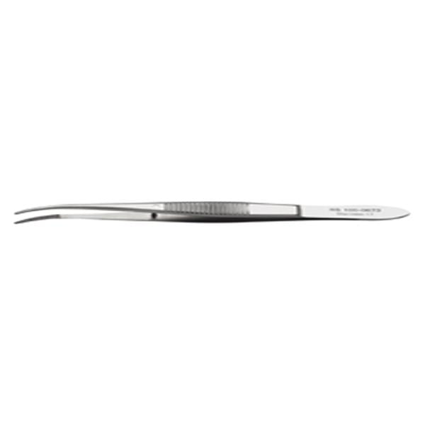 Henry Schein Forcep Dressing 4" Serrated Curved Stainless Steel Ea - 100-0673
