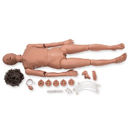 Simulaids - Patient Care CPR Manikin Male / Female Interchangeable 105 lbs. Cast Vinyl Over A Steel Cable Frame - 150-1325