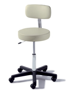 Ritter 273 Value Series - Air Lift Exam Stool Backless Pneumatic Height Adjustment 5 Casters Ash - 273-001-999