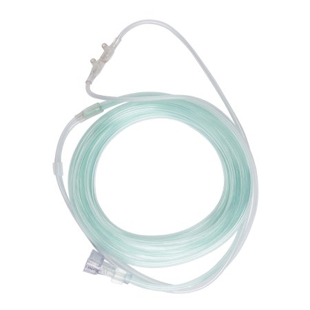 McKesson - ETCO2 Nasal Sampling Cannula with O2 Delivery With Oxygen Delivery Adult Curved Prong / NonFlared Tip - 16-0539