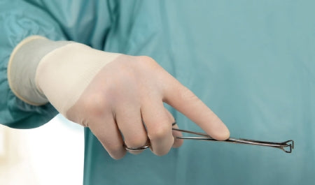 Molnlycke Biogel PI Micro Surgical Glove Size 5.5 Sterile Polyisoprene Standard Cuff Length Micro-Textured Straw Not Chemo Approved - 48555