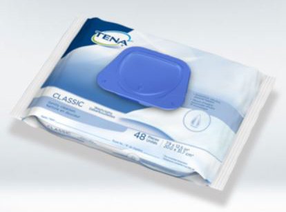 Essity HMS North America Inc TENA Classic Personal Wipe Soft Pack Aloe / Vitamin E / Chamomile Scented 96 Count - 65728