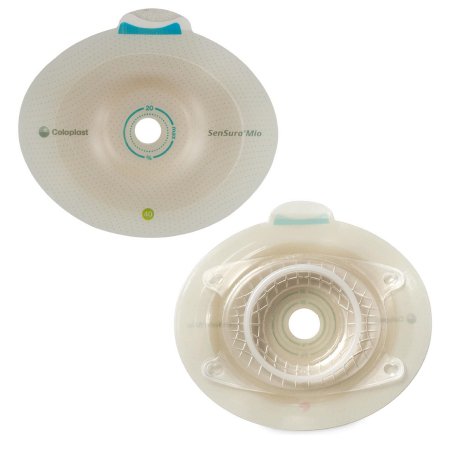 SenSura Mio Click - Ostomy Barrier Precut, Extended Wear Elastic Adhesive 50 mm Flange Red Code System 1 Inch Opening - 16914