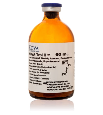Fisher Scientific KOVA-Trol Urine Chemistry Control I High Abnormal Level with Urobilinogen High / Abnormal Level 8 X 60 mL - 22-749-701