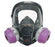 Honeywell North 7600 - Reusable Respirator Industrial Full Face Adjustable Head Strap Small Gray / Lavender - 5AC56
