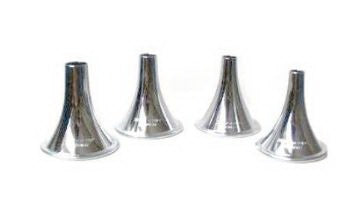 BR Surgical - Ear Speculum Tip Round Tip Size 4 Stainless Steel 8 mm Reusable - BR44-01880