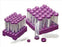VWR High-Performance - Centrifuge Tube Conical Bottom Plain 15 mL Purple Cap Closure Polypropylene Tube - 89039-664