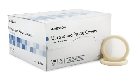 McKesson McKesson Ultrasound Probe Cover 1-¼ D x 8 L Inch Latex Non-Sterile For Ultrasound Probe - 16-1003