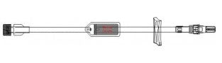 ICU Medical IV Extension Set 8 Inch Tubing 4 mL Priming Volume DEHP-Free - B1016