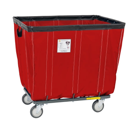 R & B Wire Products - Basket Truck 10 Bushel Capacity Tubular Steel / Vinyl 4 Inch Non-marking Swivel Casters - 410SOC/RD