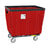 R & B Wire Products - Basket Truck 10 Bushel Capacity Tubular Steel / Vinyl 4 Inch Non-marking Swivel Casters - 410SOC/RD
