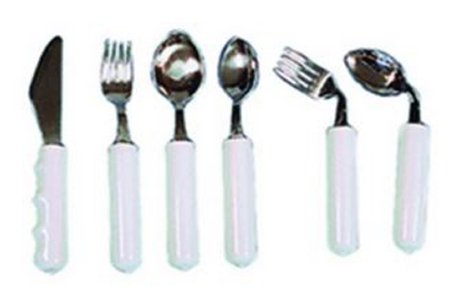 Fabrication Enterprises Soup Spoon Weighted Silver / White - 61-0038R