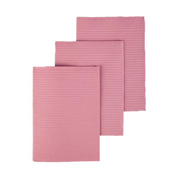 Henry Schein Towel Patient Dri-Gard Plus 13 In X 19 In Dusty Rose 3 Ply Tissue / Poly 500/Ca - WPSCPDR