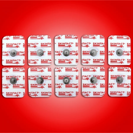 SKIN TACT - ECG Snap Electrode Monitoring Radiolucent Foam Backing 50 per Pack - FS-RG1/10UP