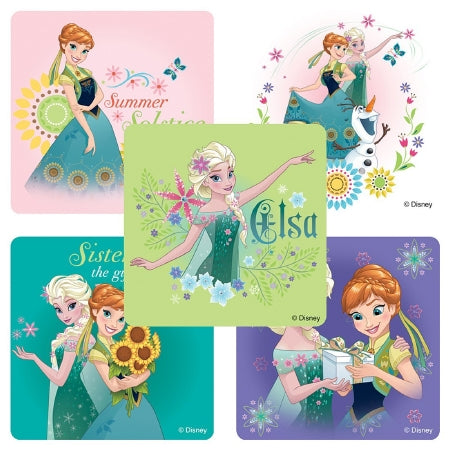 Smilemakers  100 Per Unit Disney Frozen Fever Sticker 2.5 Inch - ST1074B