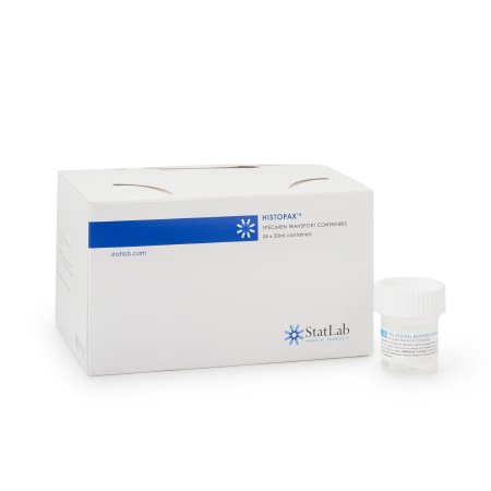 StatClick - Prefilled Formalin Container 10 mL Fill in 20 mL (0.67 oz.) Screw Cap Warning Label NonSterile - NB0507