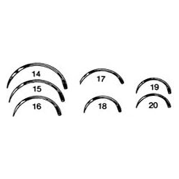 Miltex-Integra Needle Surgical Size 15 1/2 Circle Needle Stainless Steel Regular 12/Pk - MS192-15