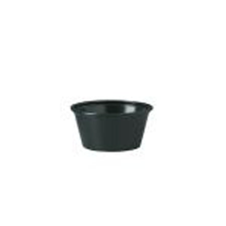 Solo Cup Solo Souffle Cup 1.5 oz. Black Plastic Disposable - P150BLK