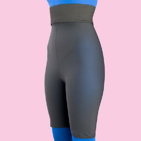 Frank Stubbs - Compression Girdle Above the Knee / High Waist Black Large - F020805