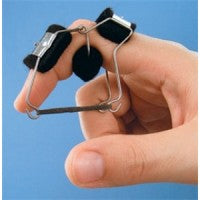 Bunnell - Finger Knuckle Bender Splint Adult Medium Left Hand Black / Silver - 5572