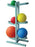 Alimed Wall Mount Medicine Ball Rack 4 X 8 X 49 Inch, Stainless Steel - 32550