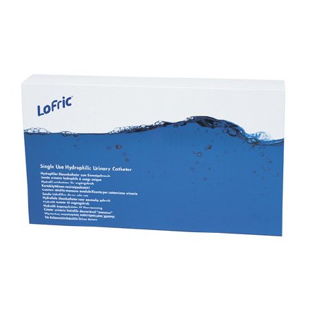 LoFric Origo - Urethral Catheter Coude Tip Hydrophilic Coated Polyolefin-based Elastomer (POBE) 10 Fr. 16 Inch - 4441040