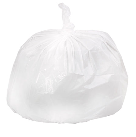 Colonial Bag Corporation Tuff Trash Bag Extra Heavy Duty 33 gal. White LLDPE 0.75 Mil. 33 X 39 Inch X-Seal Bottom Twist Tie Coreless Roll - CRW39X