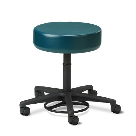 Clinton Industries - Exam Stool Backless Pneumatic Cylinder Height Adjustment 5 Casters Slate Blue - 2145-3SB