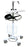 Omnimed Transport Stand Steel 4 X 8 X 10 Inch - 350707