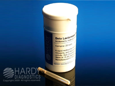 Hardy Diagnostics Rapid Test Kit Beta Lactamase Test Bacteria Colony Sample Non-CLIA Waived 20 Tests - Z51