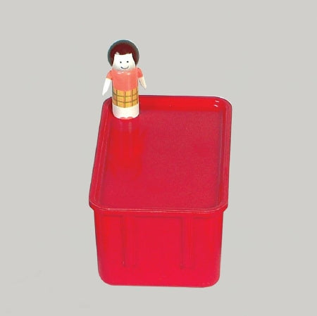 Health Care Logistics Nest and Stack Tote Red Fiberglass Reinforced Polyester 4-1/2 X 6-1/4 X 9-7/8 Inch - 5594R
