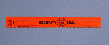 Therapak Corporation Tamper Evident Seal Red 0.75 X 6.625 Inch - 39554G
